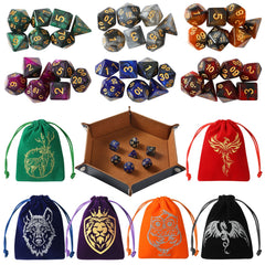 Grajar DND dice set with starry sky finish for vibrant tabletop play.