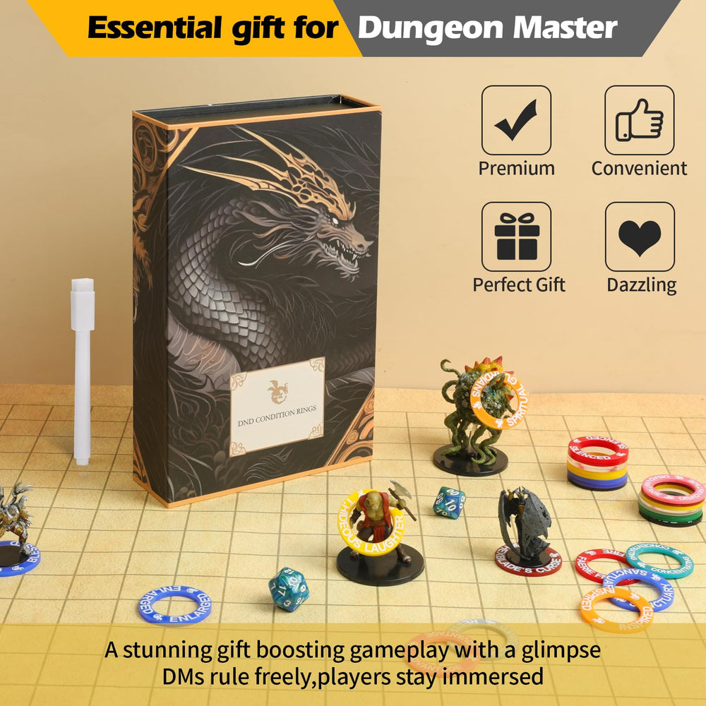 Gift-ready Grajar DND set ideal for dungeon masters and tabletop players.