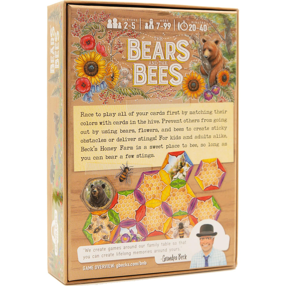 Bears and Bees tiles spread across table during play