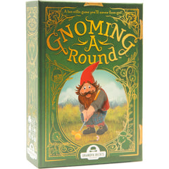 Grandpa Beck's Gnoming A Round game box and cards ready for family game night