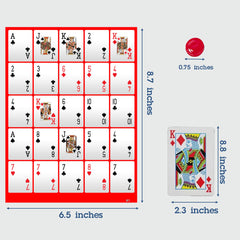 Grandsail Pokeno waterproof cards deck B designed for multiple games.