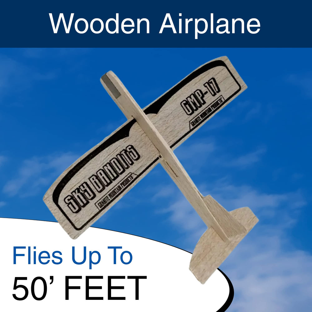 Granite Mountain six-pack of balsa planes with easy slot-and-tab assembly.