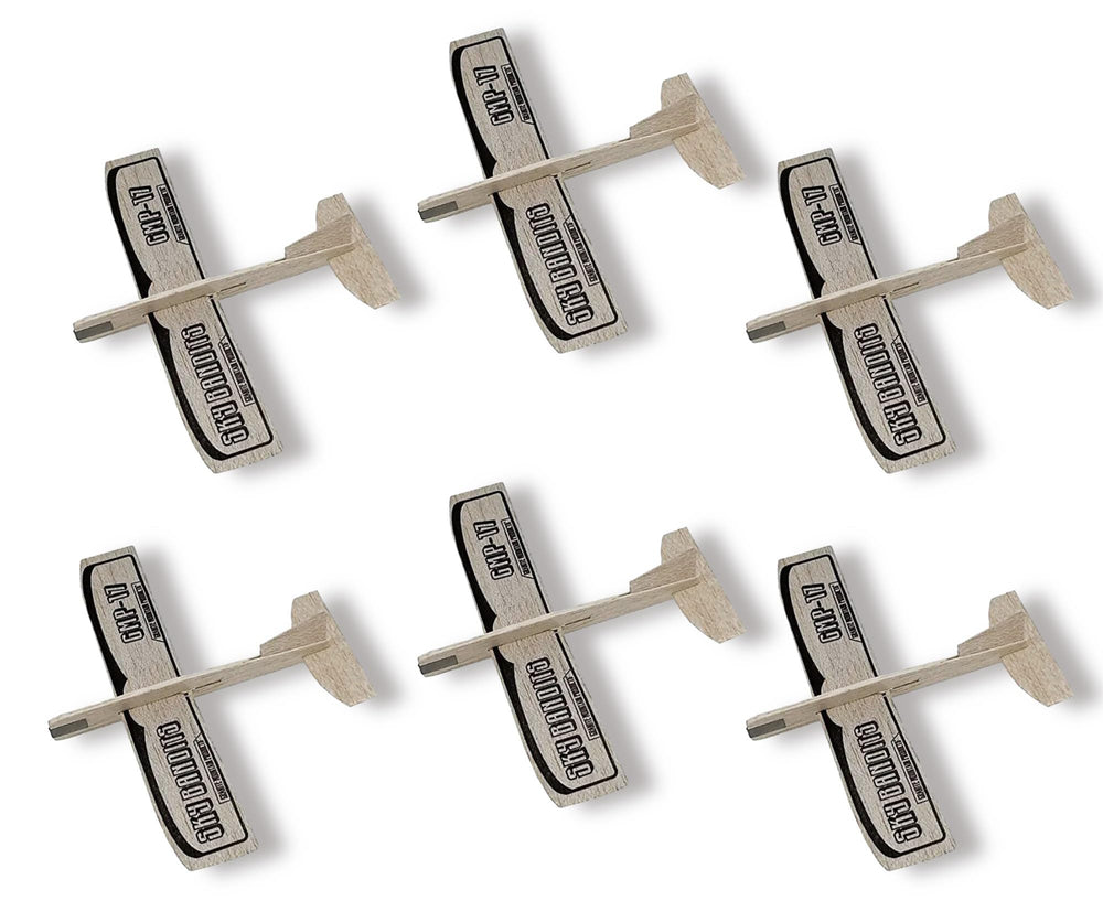 Granite Mountain balsa gliders in a protective box for safe storage.