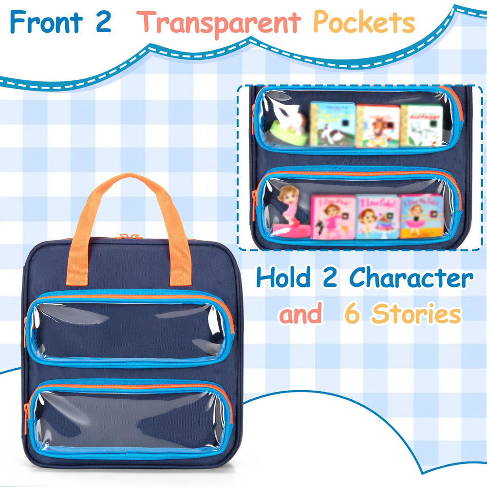 GRAOSO carrying case durable nylon exterior protects toys on trips.