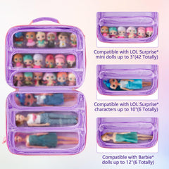 GRAOSO main compartment with six pockets keeps dolls organized and visible