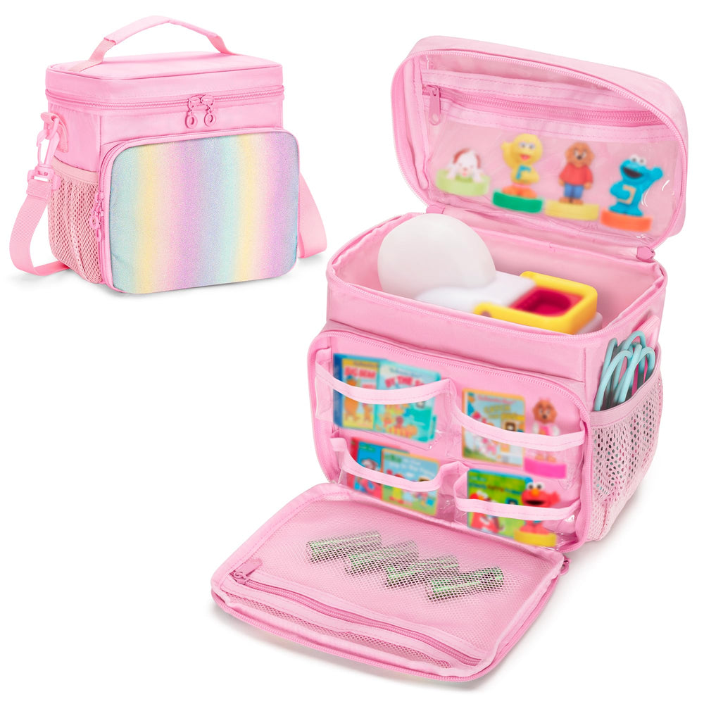 GRAOSO Story Dream Machine carrying case in pink for travel and storage.