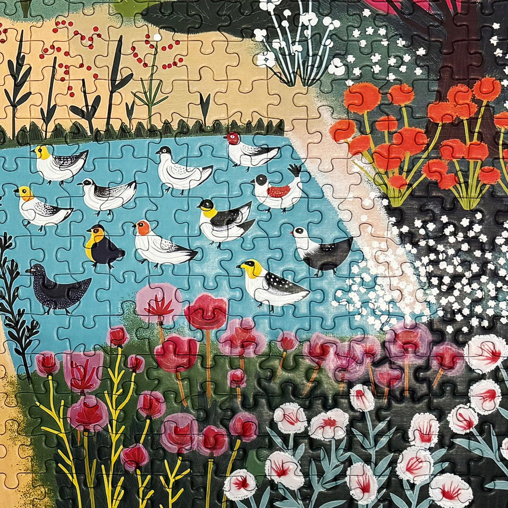 Graphinee Spring Village Life Puzzle harvest-scene vivid colors support joyful shared time.