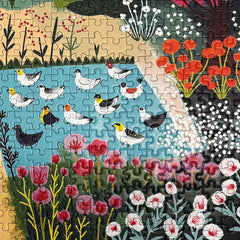 Graphinee Spring Village Life Puzzle harvest-scene vivid colors support joyful shared time.