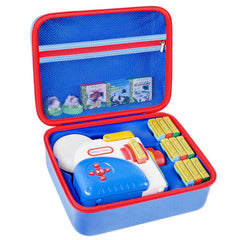 Grapsa blue case for Little Tikes Story Dream Machine keeps accessories organized.