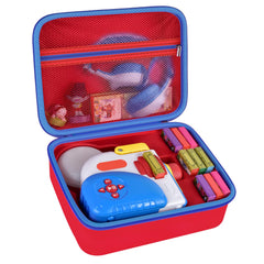 Grapsa Little Tikes Dream Machine case in red, front view, protective compact storage.
