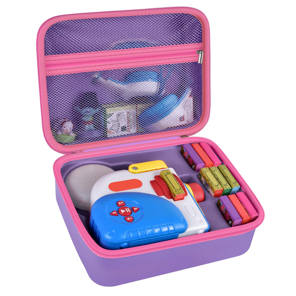 Grapsa Little Tikes Story Dream Machine case front view, protective purple storage for toys