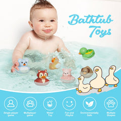 Grarain no-hole bath ducks design, easy to clean after bath time