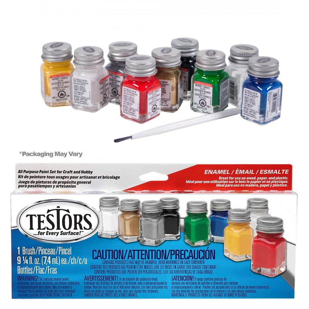GRAS Art Bundles Testors paint bottles in red for bold detailing