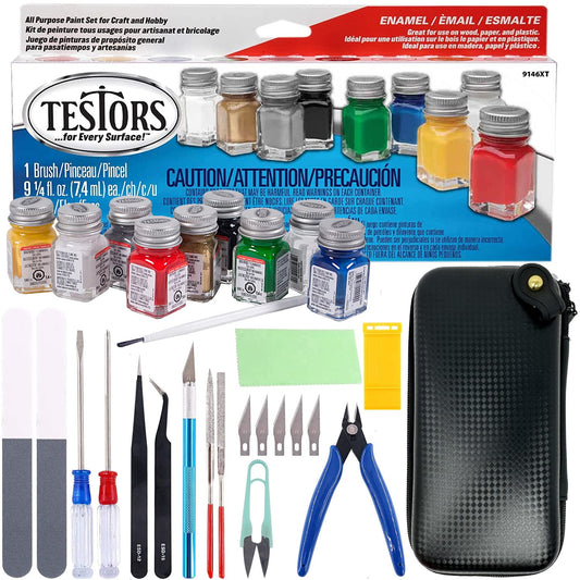 GRAS Art Bundles Testors paint bottles in glossy yellow for vibrant model color