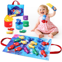 Grasili fishing toy rod catching fishes to build hand-eye coordination