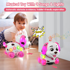 Grasili bilingual puppy toy buttons teach ABCs and numbers