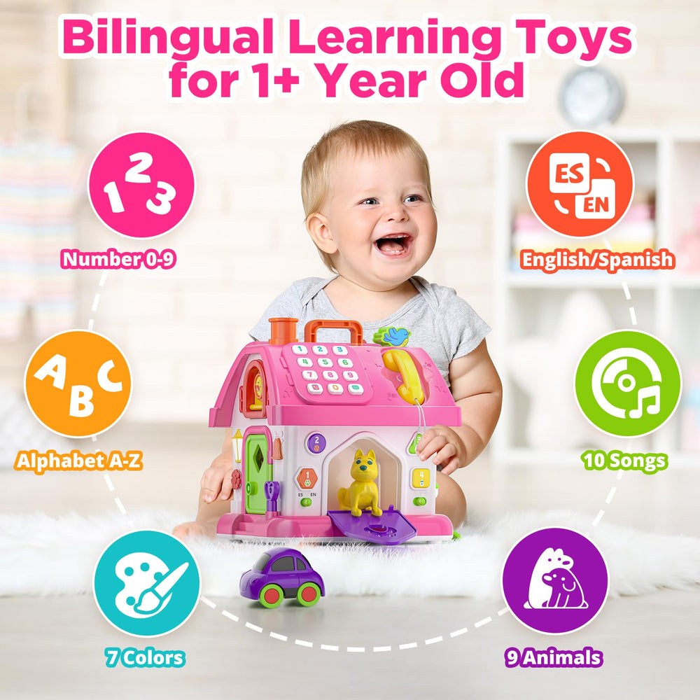 Grasili puppy in house promotes imaginative social play.