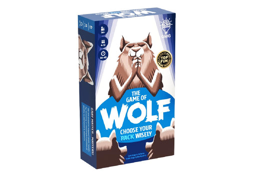 Gray Matters Games The Game of Wolf shows pack selection, enhancing social strategy at game night.
