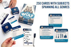 Gray Matters Games The Game of Wolf question pile fuels lively discussions and curiosity.