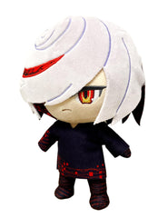 Sage plush side view highlighting detail, ideal for display.