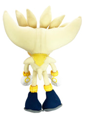 Great Eastern Entertainment Sonic Super Silver plush rear view, durable stitching for long-term display.