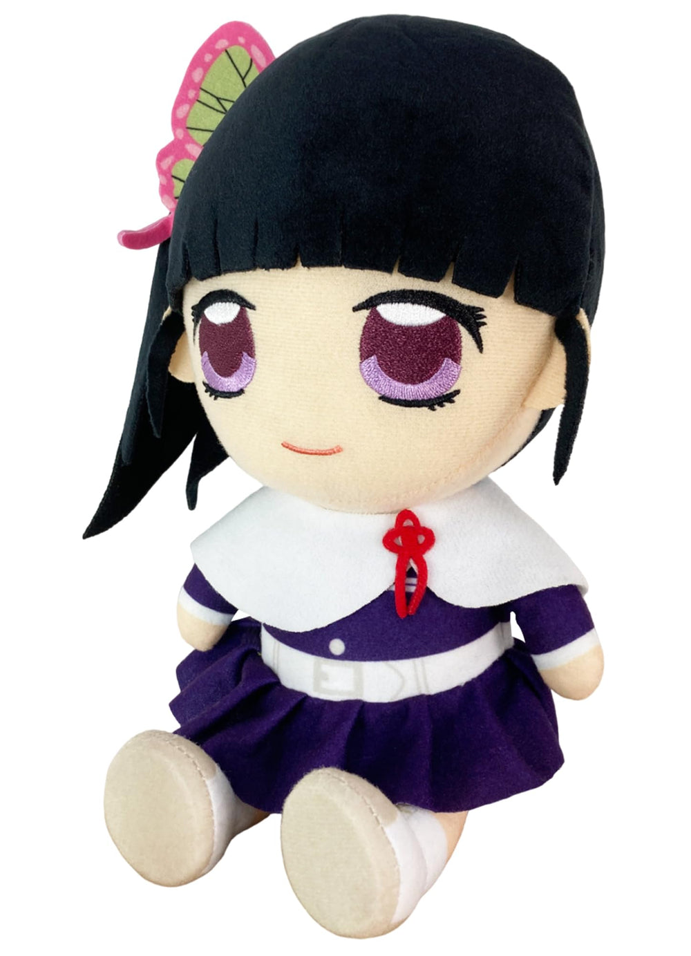 Great Eastern Entertainment Demon Slayer Kanao sitting plush 7-inch ideal close-up detail.