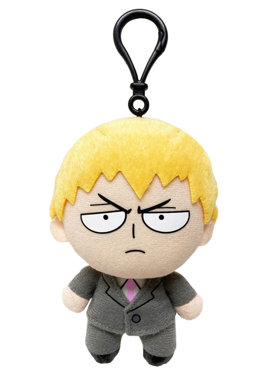 Great Eastern Entertainment Mob Psycho 100 Arataka plush close-up highlighting soft texture and collectibility.