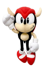 Great Eastern Entertainment Sonic Mighty Armadillo plush, front view, soft cuddle companion for fans.