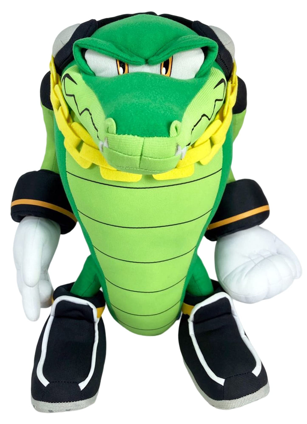 Great Eastern Entertainment Vector Crocodile plush, 13-inch, soft fabric for cuddly Sonic fan display.