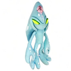 Back view of Chaos plush, soft fabric and detailing for display