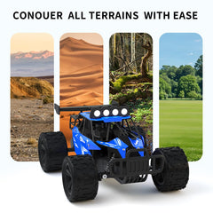 Great-JUNAMT RC monster truck blue LED headlights for night driving