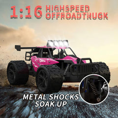 Great-JUNAMT blue packaging indicating a gift-ready monster truck