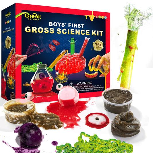 Greek Science 75+ Gross Science Kit brain dissection for hands-on exploration and curiosity.