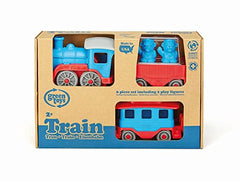 Green Toys Train Blue kid-play scene captures imaginative learning through safe design.