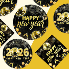 Greencian 2026 New Year dessert plates showcased for elegant celebrations.