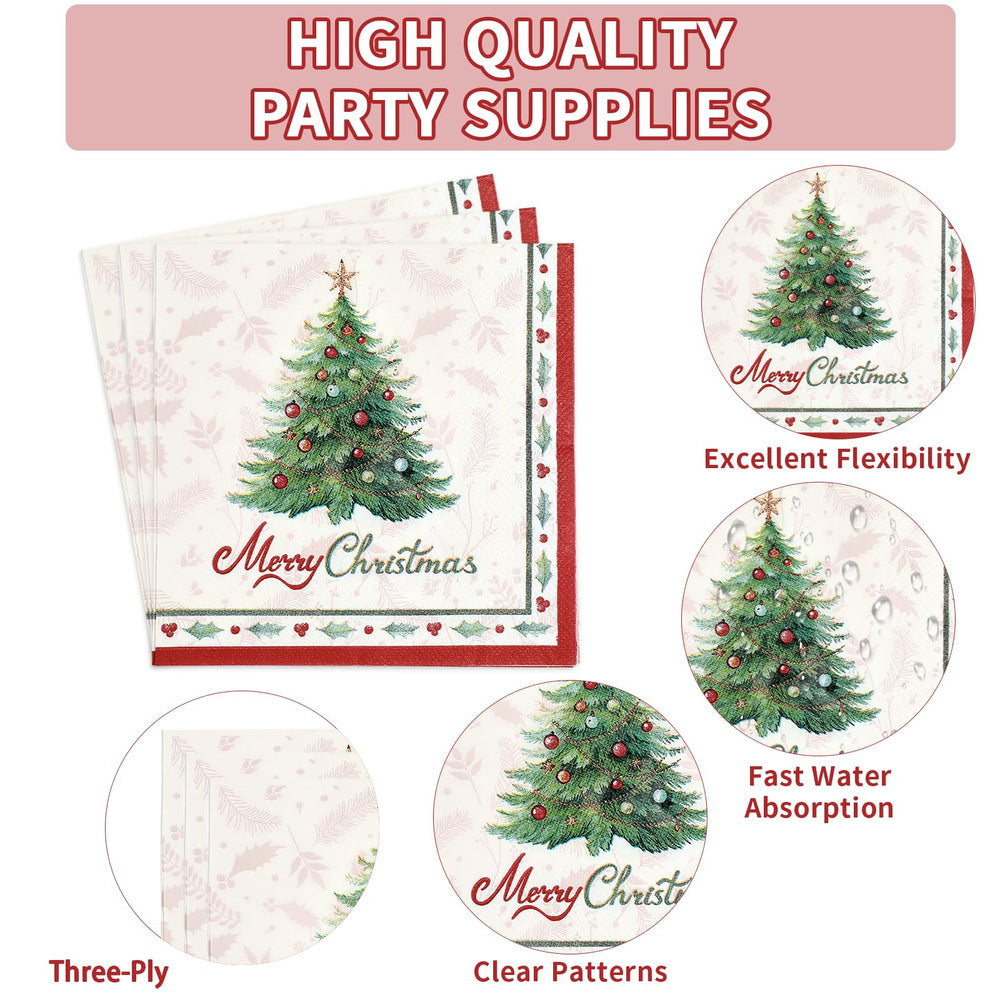 Greencian winter table setup with disposable plates and napkins for easy hosting.