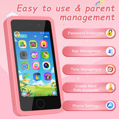 GREENCREEK Kids Phone includes 5 storybooks and learning apps.