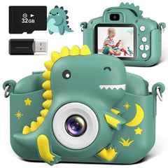 GREENKINDER kids camera front view for easy beginner photography.