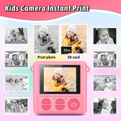 GREENKINDER instant print camera capturing 1080p video while kids explore