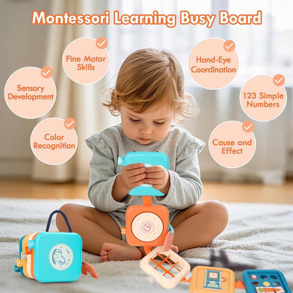 GRESEESM Busy Board rotating activity stimulates handeye coordination