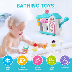 Gretex suction-cups bath toy keeps securely in place for mess-free play.