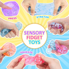 Gretex ice cube fidget toy purple cubes promote calm focus on the go.