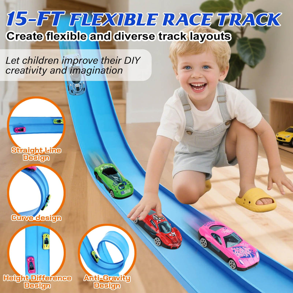 Gretex six diecast cars included provide immediate racing fun.