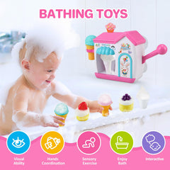 Gretex toddler bath toy with strong suction cups for secure attachment