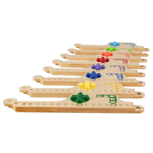 Grhonior board game front view with bright colors helps quick player identification during play