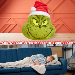 The Grinch pillow is easy to clean by hand wash or wipe.