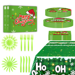 Grinchmas 9-inch plates for festive Christmas party dining