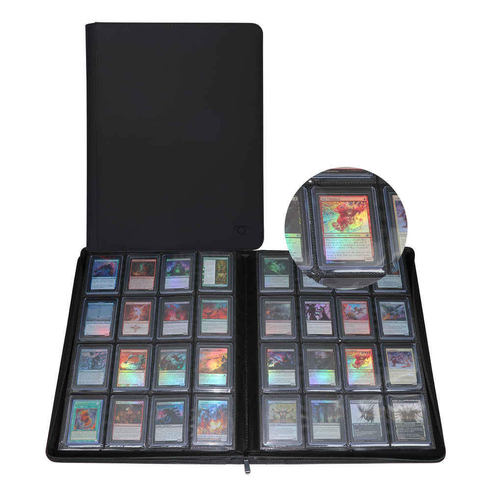 GrinOwl binder cover protects cards with durable exterior.
