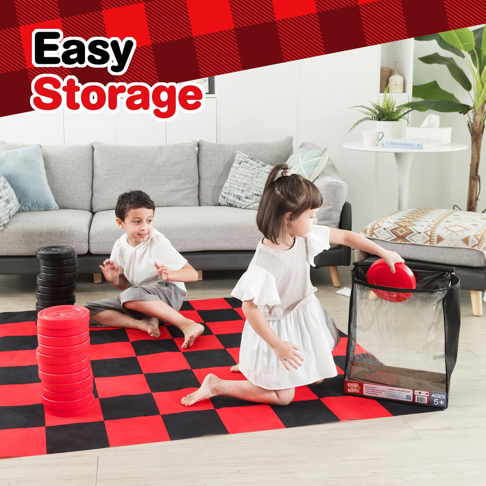 Grip Kids board and storage bag keep everything organized and portable