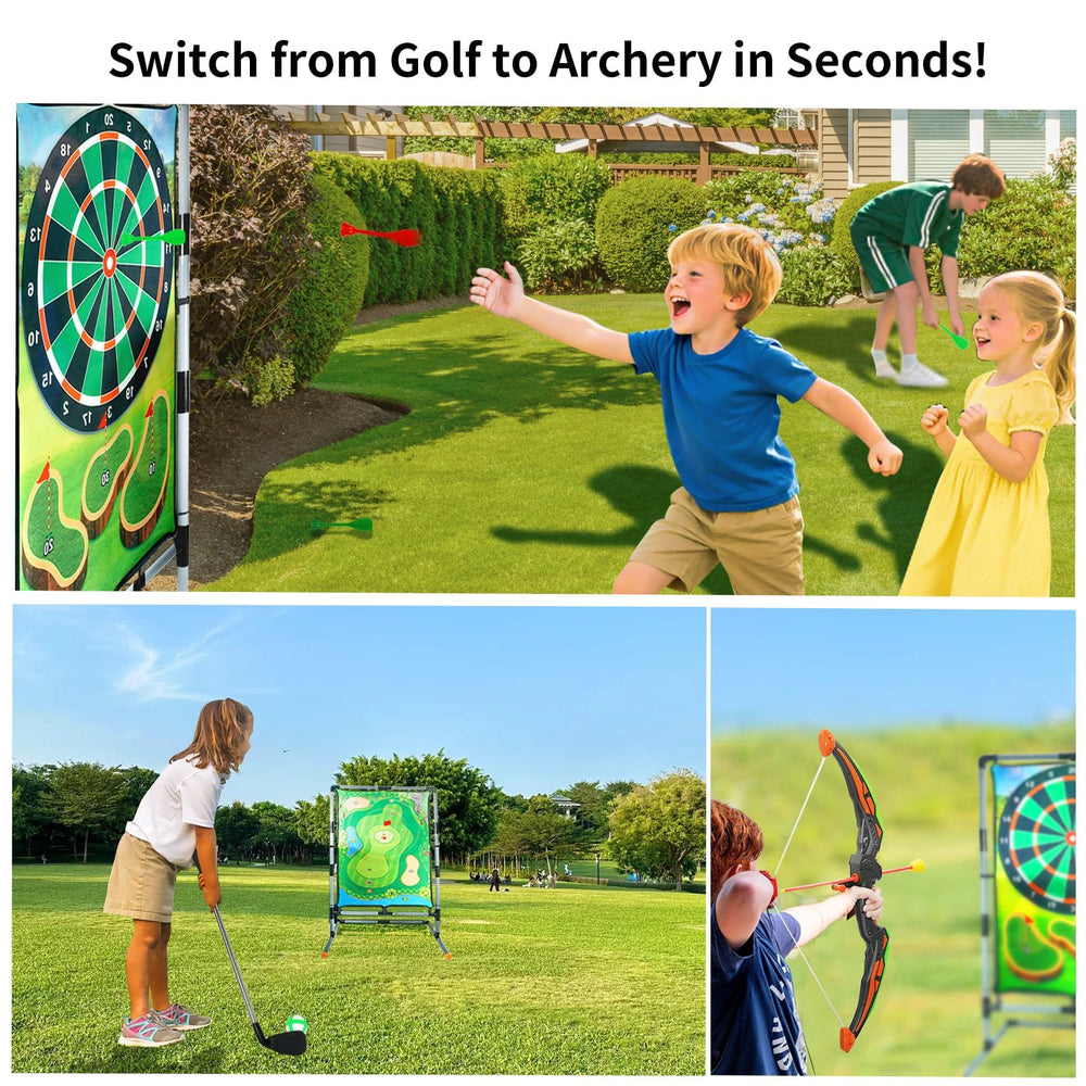 grnpeak dual-sided target board for versatile golf and sticky targets
